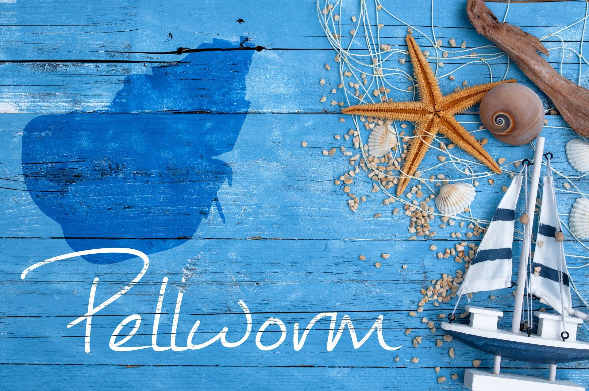 Maritime Postkarten mit Nordseeinsel Pellworm